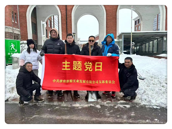 清冰除雪保暢通 淮糧實(shí)業(yè)在行動